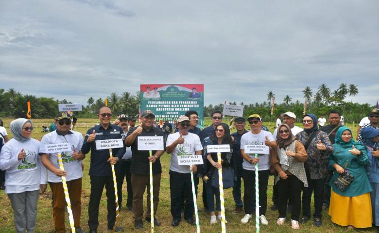 Bupati Rum Pagau Tanam Perdana Bambu Petung